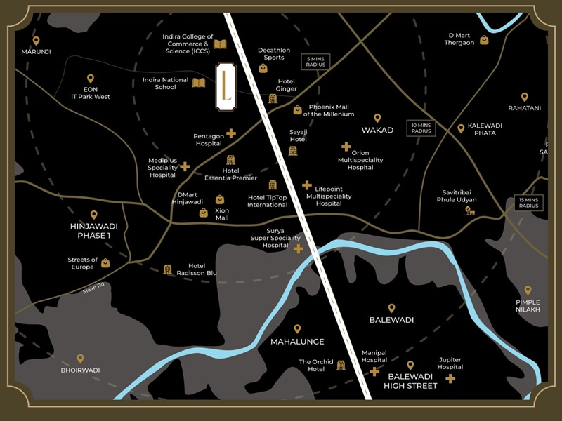 Saheel Downtown Location Map